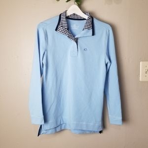 Southern Tide quarter button pullover size…